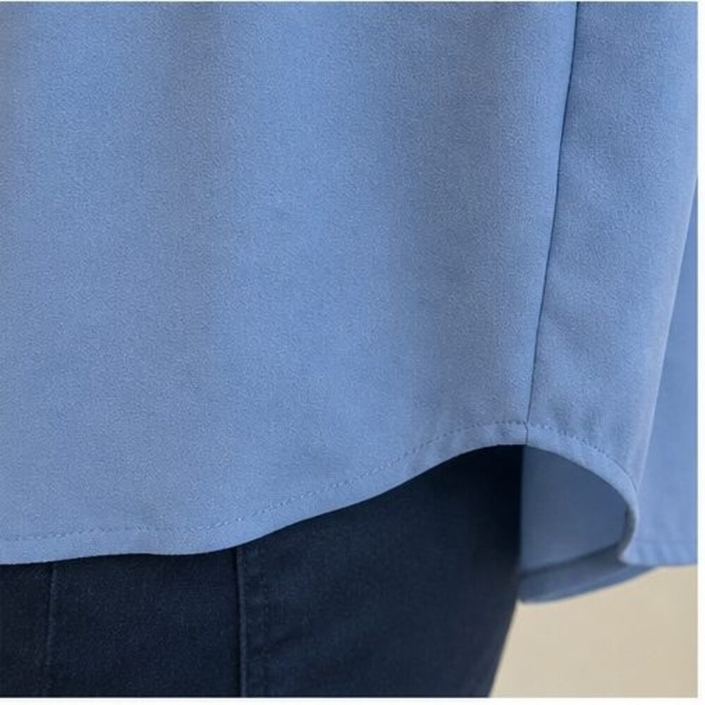 Blue V Neck Top - Picture 6 of 6